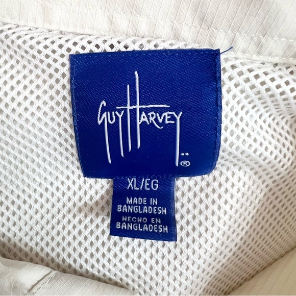 Guy Harvey Men’s Button Down Shirt Long Roll Tab Sleeves Size XL - Picture 15 of 16